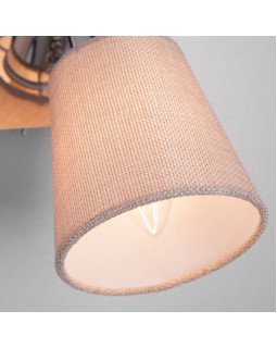 Бра Eurosvet 20080/2 хром/бежевый-foto3