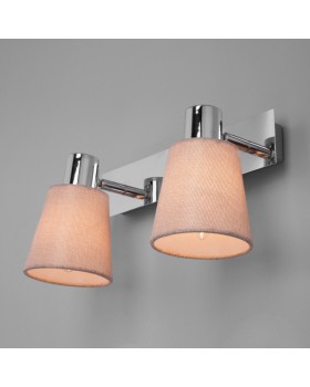 Бра Eurosvet 20080/2 хром/бежевый-foto4