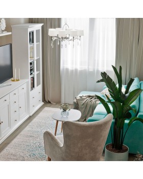 Подвесная люстра Eurosvet 10093/8 хром/прозрачный хрусталь Strotskis-foto2