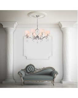 Подвесная люстра Eurosvet 10093/8 хром/прозрачный хрусталь Strotskis-foto3