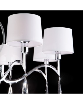 Подвесная люстра Eurosvet 10093/8 хром/прозрачный хрусталь Strotskis-foto7