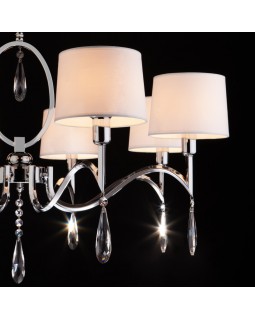 Подвесная люстра Eurosvet 10093/8 хром/прозрачный хрусталь Strotskis-foto8