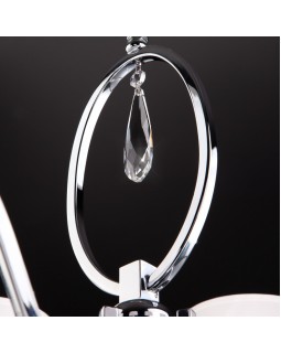 Подвесная люстра Eurosvet 10093/8 хром/прозрачный хрусталь Strotskis-foto11