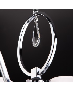 Подвесная люстра Eurosvet 10093/8 хром/прозрачный хрусталь Strotskis-foto11