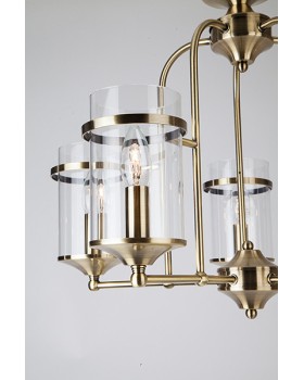 Подвесная люстра Eurosvet 60040/5 античная бронза-foto2