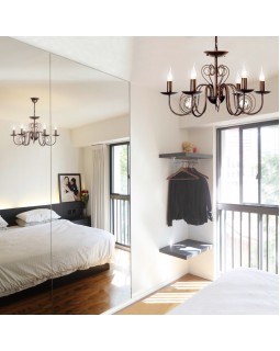 Подвесная люстра Eurosvet 60018/6 черный с золотом-foto2