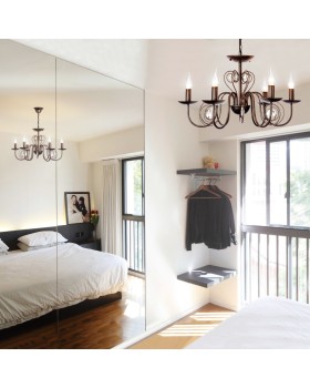 Подвесная люстра Eurosvet 60018/6 черный с золотом-foto2