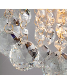 Бра Eurosvet 3299/2 белый с золотом/прозрачный хрусталь Strotskis-foto2