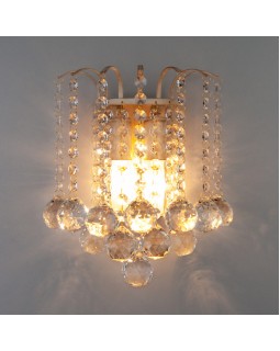 Бра Eurosvet 3299/2 белый с золотом/прозрачный хрусталь Strotskis-foto3