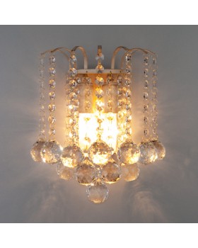 Бра Eurosvet 3299/2 белый с золотом/прозрачный хрусталь Strotskis-foto3