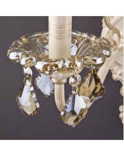 Бра Eurosvet 3281/2 белый с золотом/тонированный хрусталь Strotskis-foto2