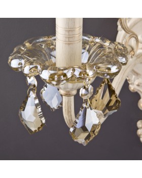 Бра Eurosvet 3281/2 белый с золотом/тонированный хрусталь Strotskis-foto2