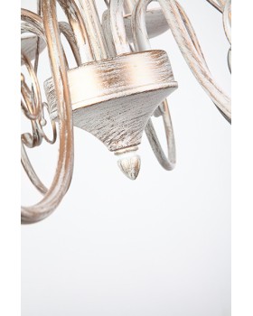 Подвесная люстра Eurosvet 22404/8 белый с золотом-foto3