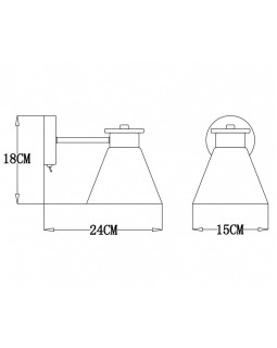 Бра ARTE Lamp A1031AP-1WH-foto4