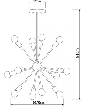 Люстра на штанге ARTE Lamp A6702PL-12PB-foto4