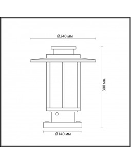 Садовый светильник Odeon Light 4047/1B-foto3