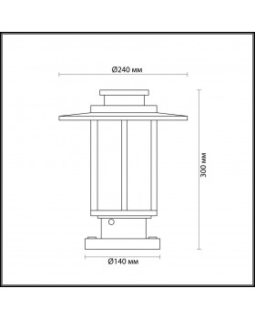 Садовый светильник Odeon Light 4047/1B-foto3