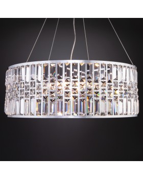 Подвесная люстра Eurosvet 10125/8 хром/прозрачный хрусталь Strotskis Smart (10116/8)-foto2