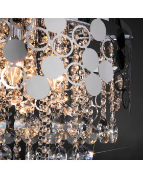 Подвесная люстра Eurosvet 10123/8 хром/прозрачный хрусталь Strotskis Smart (10114/8)-foto2