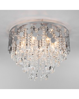 Подвесная люстра Eurosvet 10123/8 хром/прозрачный хрусталь Strotskis Smart (10114/8)-foto3