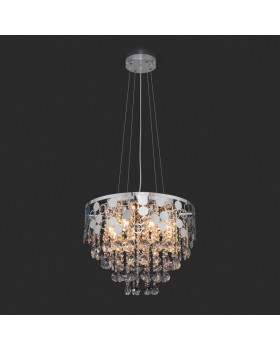 Подвесная люстра Eurosvet 10123/8 хром/прозрачный хрусталь Strotskis Smart (10114/8)-foto4