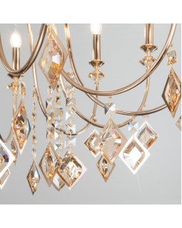 Подвесная люстра Eurosvet 10120/12 золото/тонированный хрусталь Strotskis Smart (10110-foto3