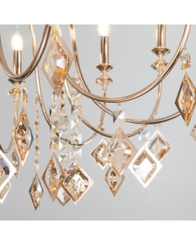 Подвесная люстра Eurosvet 10120/12 золото/тонированный хрусталь Strotskis Smart (10110-foto3