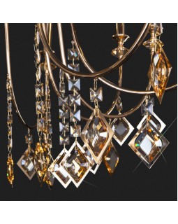 Подвесная люстра Eurosvet 10120/12 золото/тонированный хрусталь Strotskis Smart (10110-foto4