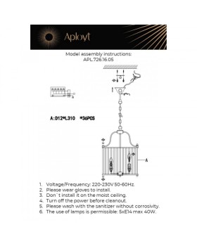 Подвесная люстра APLOYT APL.726.16.05-foto12