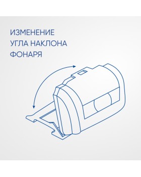 Фонарь налобный светодиодный, работающий от батареек 3*AAA, 1LED+2RED, IP44, пластик, TH2302-foto3
