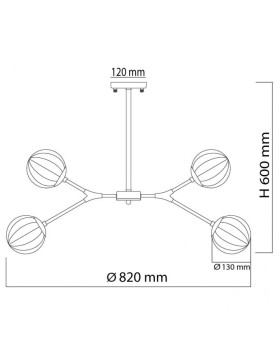Люстра на штанге DeMarkt 605016206-foto12