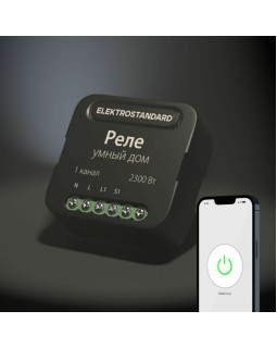 Wi-Fi реле Elektrostandard 76006/00 реле Умный дом черный-foto3