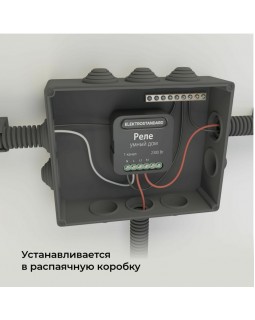 Wi-Fi реле Elektrostandard 76006/00 реле Умный дом черный-foto10