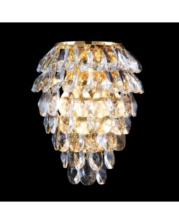 Бра Crystal Lux CHARME AP3 GOLD/TRANSPARENT