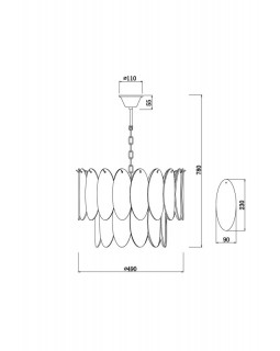 Подвесная люстра Freya FR5189PL-09CH-foto5