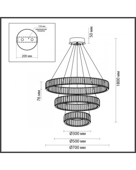 Каскадная люстра Odeon Light 5015/88L-foto5