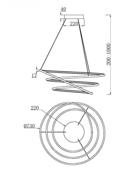 Подвесной светильник Maytoni MOD100PL-L88BSK-foto3