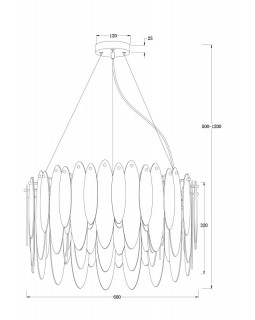 Подвесная люстра Freya FR5217PL-08FG-foto6