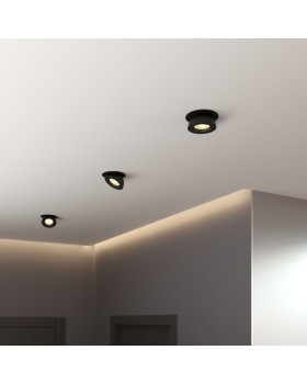 Встраиваемый светильник Elektrostandard Pruno черный 8W 4200К (25080/LED)-foto2