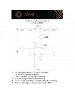 Накладная люстра APLOYT APL.042.07.56-foto14