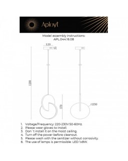 Подвесной светильник APLOYT APL.044.16.08-foto12