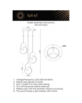 Каскадная люстра APLOYT APL.044.16.24-foto12