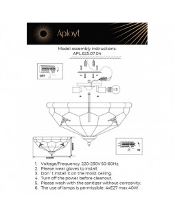 Накладная люстра APLOYT APL.625.07.04-foto12