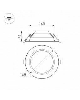 Светильник Downlight Arlight 023213(2)-foto4