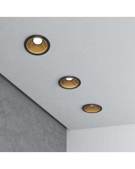 Встраиваемый светильник Elektrostandard 25081/LED 8W 4200K чёрный/золото-foto2
