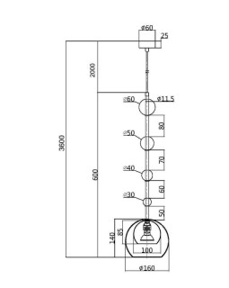 Подвесной светильник Maytoni MOD227PL-01BS-foto2