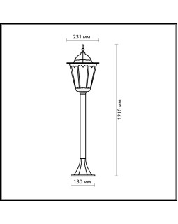 Садовый светильник Odeon Light 2322/1F-foto2
