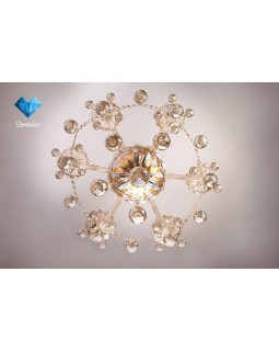 Подвесная люстра Eurosvet 10052/6 золото/тонированный хрусталь Strotskis-foto2