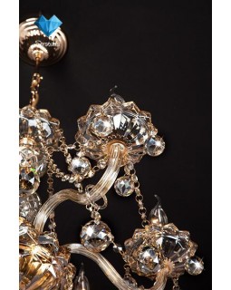 Подвесная люстра Eurosvet 10052/6 золото/тонированный хрусталь Strotskis-foto6