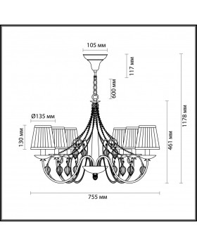 Подвесная люстра Odeon Light 3921/6-foto4